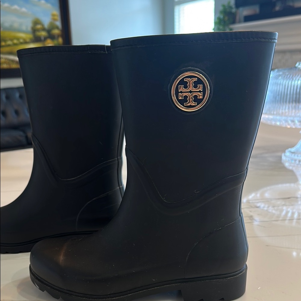 Tory Burch Black Winter & Rain Boots